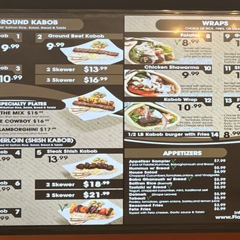 Flame Kabob - Menu (L) as of Jan 2023 - Middle Eastern Near Me - Henderson, Nevada Flame Kabob - Menu (L) as of Jan 2023 - Middle Eastern Near Me - Henderson, Nevada