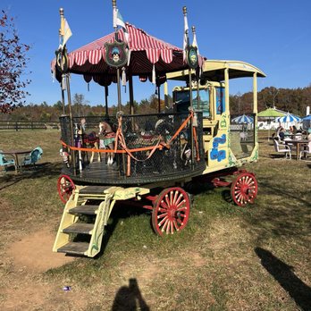 Merrie Mill Farm & Vineyard - Antique merry-go-round - Wine Tasting Room Near Me - Keswick, Virginia