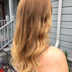 Kaitlyn Schnabl - More blow dry magic, with a copper and blonde hand painted balayage!