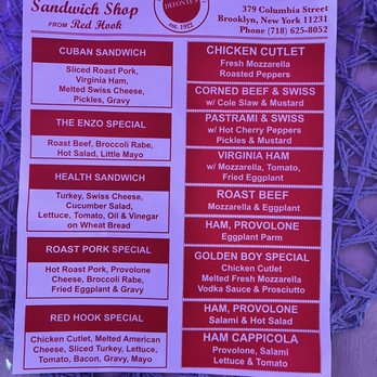 Defonte's - Menu - Sandwiches Near Me - Brooklyn, New York