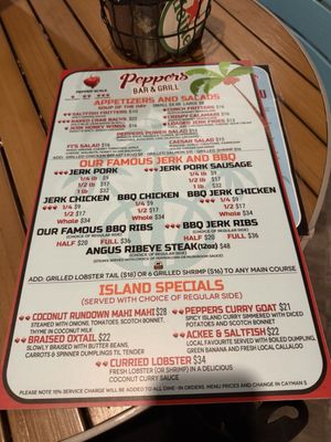 Menu photo 3 Peppers Bar & Grill Grand Cayman, FL Menu photo 3 Peppers Bar & Grill Grand Cayman, FL