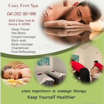 Cozy Feet Spa - The full body massage targets all the major areas of the body that are most subject to strain and discomfort including the ne... - Massage Near Me - Aurora, Illinois Cozy Feet Spa - The full body massage targets all the major areas of the body that are most subject to strain and discomfort including the ne... - Massage Near Me - Aurora, Illinois