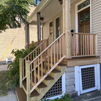 Porch Builders - the steps leading up to the front door - General Contractors Near Me - Chicago, Illinois Porch Builders - the steps leading up to the front door - General Contractors Near Me - Chicago, Illinois