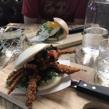 The BAO - pretty food, but at what cost? soft shell crab bun, Wagyu beef bun - Asian Fusion Near Me - Clayton, Missouri