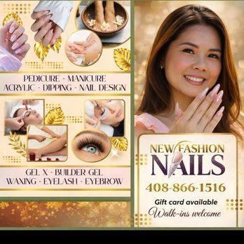 New Fashion Nails - Full-service nail salon in Campbell offering manicures, pedicures, acrylic, dipping powder, Gel X, waxing, eyelash & eyebrow services - Nail Salons Near Me - Campbell, California New Fashion Nails - Full-service nail salon in Campbell offering manicures, pedicures, acrylic, dipping powder, Gel X, waxing, eyelash & eyebrow services - Nail Salons Near Me - Campbell, California