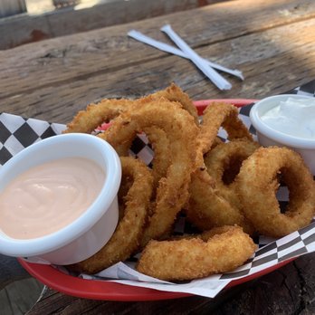 Spencer Grill - Homemade rings with homemade "Zip" sauce!!! Crazy good - welcome to Idaho. ;) - American Near Me - Spencer, Idaho Spencer Grill - Homemade rings with homemade "Zip" sauce!!! Crazy good - welcome to Idaho. ;) - American Near Me - Spencer, Idaho