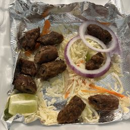 Overcooked and Not many pieces of *Lamb Seekh Kebab (GF)