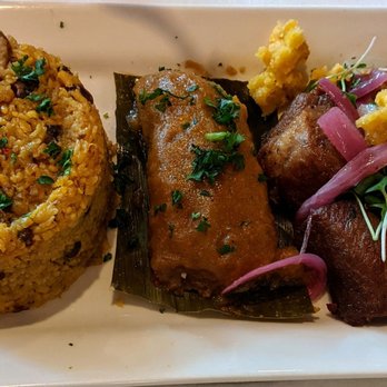 Mofongo - Mixed platter (can't remember exact name) - Puerto Rican Near Me - Miami, Florida