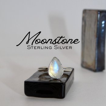 Skyli Design - Dainty Silver Handmade Moonstone Ring - Jewelry Near Me - Santa Fe, New Mexico Skyli Design - Dainty Silver Handmade Moonstone Ring - Jewelry Near Me - Santa Fe, New Mexico