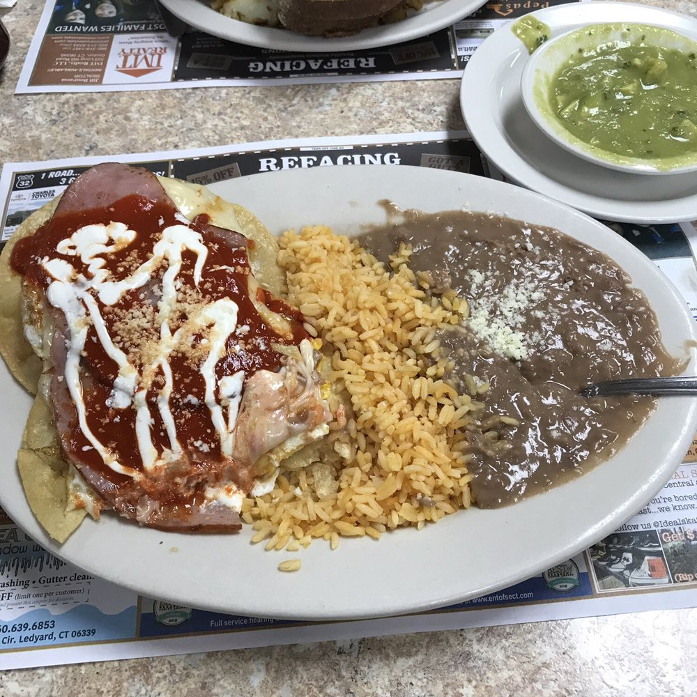 Joys Restaurant - Huecos rancheros with ham - Breakfast & Brunch Near Me - Norwich, Connecticut Joys Restaurant - Huecos rancheros with ham - Breakfast & Brunch Near Me - Norwich, Connecticut