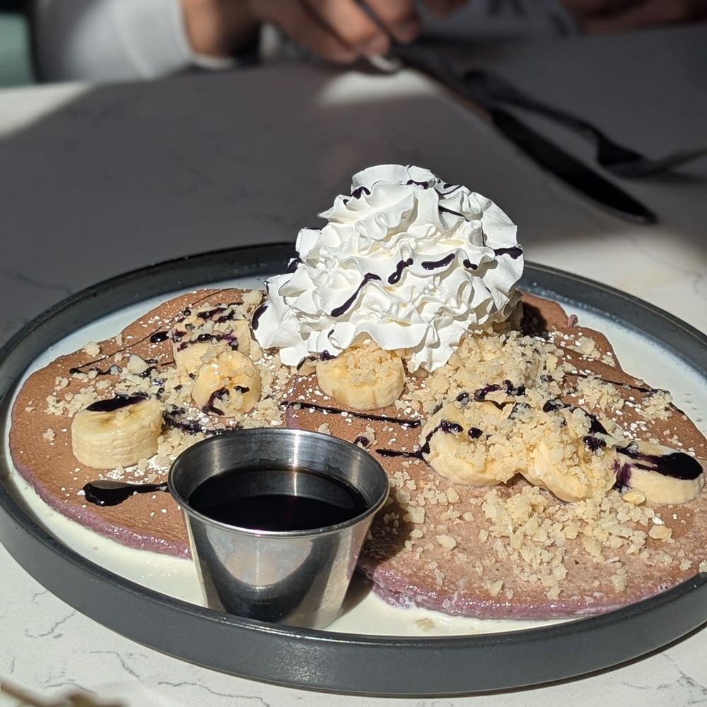 Woo Bar & Kitchen - Ube pancakes - Asian Fusion Near Me - Seattle, Washington Woo Bar & Kitchen - Ube pancakes - Asian Fusion Near Me - Seattle, Washington
