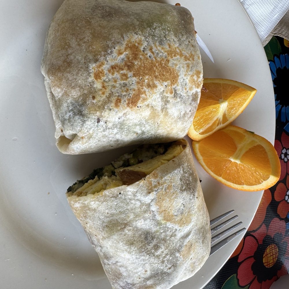 Maria's Tortillas - PLAYA BREAKFAST BURRITO with delicious orange - Mexican Near Me - Los Angeles, California Maria's Tortillas - PLAYA BREAKFAST BURRITO with delicious orange - Mexican Near Me - Los Angeles, California