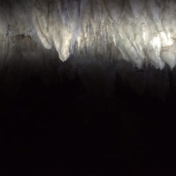 Cascade Caverns - Panoramic of the "soda straws" - Tours Near Me - Boerne, Texas