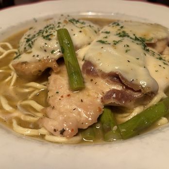Piloni's Italian Steakhouse - Chicken Caroza--asparagus and other yummies to make it a very flavorful and filling dish - Italian Near Me - Brazil, Indiana