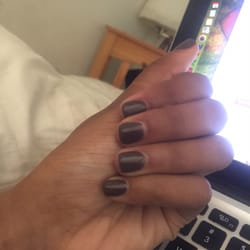 J & L Nails - Gel manicure from Angela! She took her time to make sure they were perfect