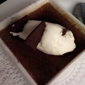 Backstreet Cafe - Milk chocolate creme brulee. - New American Near Me - Houston, Texas Backstreet Cafe - Milk chocolate creme brulee. - New American Near Me - Houston, Texas
