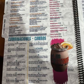 Los Cantaritos - MENU 3/24/24 - Mexican Near Me - Slidell, Louisiana