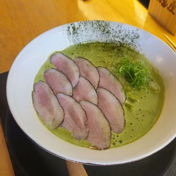 Mensho - Matcha Duck ramen - Noodles Near Me - Houston, Texas Mensho - Matcha Duck ramen - Noodles Near Me - Houston, Texas