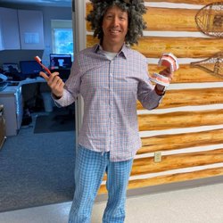 Alpine and Rafetto Orthodontics - Dover Office - Dr. Mark Fiss on Wacky Wednesday!