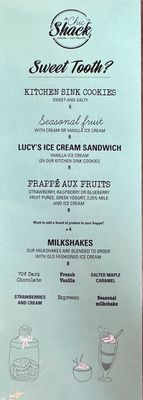 Menu photo 7 Le Chic Shack Quebec City, QC