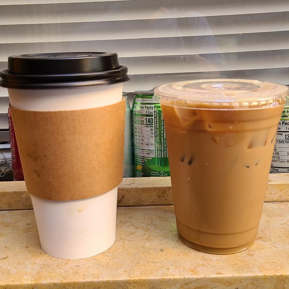 Café Kyra - Medium hot latte, large iced hazelnut latte. Yum. Served so fast too! - Coffee & Tea Near Me - Honolulu, Hawaii Café Kyra - Medium hot latte, large iced hazelnut latte. Yum. Served so fast too! - Coffee & Tea Near Me - Honolulu, Hawaii