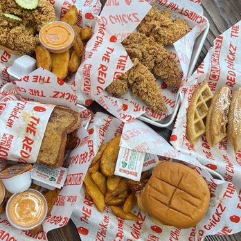 The Red Chickz - Chicken N Waffle, French Toast Sandwich, Chicken Tenders, The Original Sandwich - Chicken Shop Near Me - Carlsbad, California