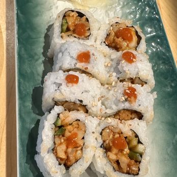 Umi North Kitchen And Sushi Bar - SPICY SCALLOP ROLL scallop, chili oil, Sriracha - Sushi Bars Near Me - Spokane, Washington Umi North Kitchen And Sushi Bar - SPICY SCALLOP ROLL scallop, chili oil, Sriracha - Sushi Bars Near Me - Spokane, Washington