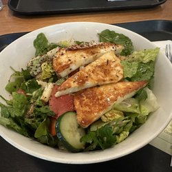 anoush'ella - fattoush salad w/ halloumi