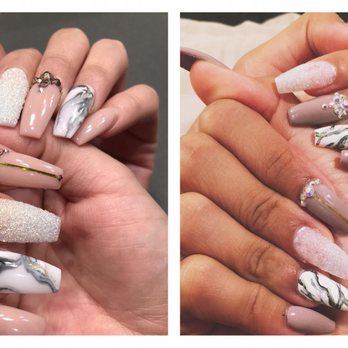 Kailua Nails - Left: Photo I got off of Pinterest Right: what I left with - Nail Salons Near Me - Kailua, Hawaii