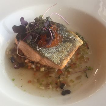Crow's Nest - Salmon $40. Yes, that is ALL they served us. No side dishes at all. - French Near Me - Anchorage, Alaska Crow's Nest - Salmon $40. Yes, that is ALL they served us. No side dishes at all. - French Near Me - Anchorage, Alaska