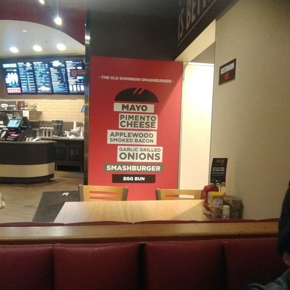 Smashburger - Just a wall that doesn't have humans around it. - Burgers Near Me - Chesapeake, Virginia Smashburger - Just a wall that doesn't have humans around it. - Burgers Near Me - Chesapeake, Virginia