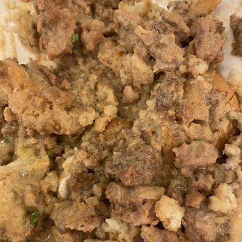 Benedict's - Dog food. This was biscuits and gravy for 15$... its broth and meat and soggy biscuit. - Breakfast & Brunch Near Me - Rochester, Minnesota