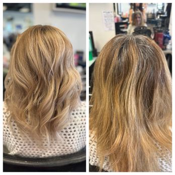 Liquid the Salon - Side by side before and after - Hair Salons Near Me - Henderson, Nevada Liquid the Salon - Side by side before and after - Hair Salons Near Me - Henderson, Nevada
