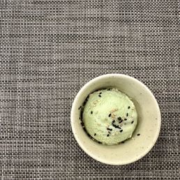 Green tea ice cream