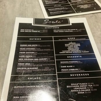 Soule - Menu - Cajun/Creole Near Me - Chicago, Illinois