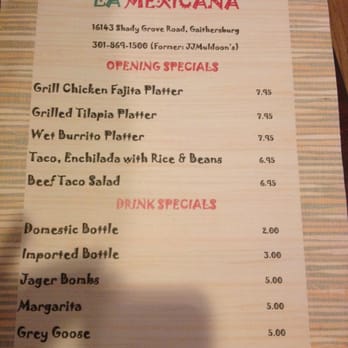 La Mexicana - Specials - Bars Near Me - Gaithersburg, Maryland La Mexicana - Specials - Bars Near Me - Gaithersburg, Maryland