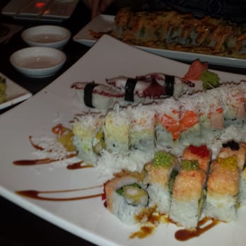 Sakura Sushi - @sakura Top- occupies sushi order by piece Mid- snowman (coconut shreds on top) Bottom- diamond roll (shrimp tempura ) - Sushi Bars Near Me - West Des Moines, Iowa Sakura Sushi - @sakura Top- occupies sushi order by piece Mid- snowman (coconut shreds on top) Bottom- diamond roll (shrimp tempura ) - Sushi Bars Near Me - West Des Moines, Iowa