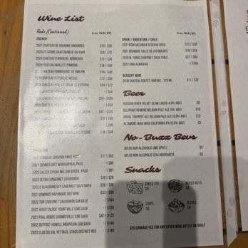 Shyr Wines - Menu as of May 2026" - Wine Tasting Room Near Me - Saratoga, California