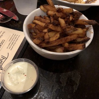 Three Muses - Hand cut French fries and lemon aioli dipping sauce. - Jazz & Blues Near Me - New Orleans, Louisiana Three Muses - Hand cut French fries and lemon aioli dipping sauce. - Jazz & Blues Near Me - New Orleans, Louisiana