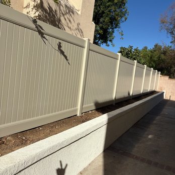 3T Fence - Tan vinyl fence installed Wildomar Ca. - Fences & Gates Near Me - Wildomar, California 3T Fence - Tan vinyl fence installed Wildomar Ca. - Fences & Gates Near Me - Wildomar, California