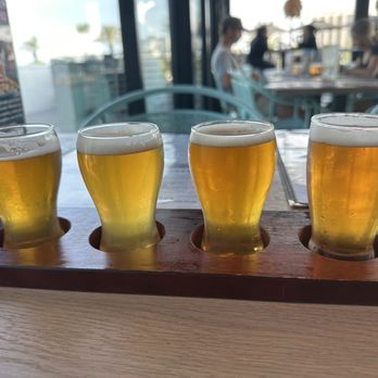 Jekyll Brewing - Hubby's flight :) - Breweries Near Me - Jacksonville Beach, Florida Jekyll Brewing - Hubby's flight :) - Breweries Near Me - Jacksonville Beach, Florida