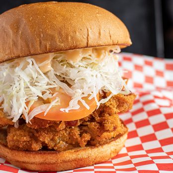 Corner Grille - Crispy Chicken on Brioche bun - Korean Near Me - Woodland Hills, California Corner Grille - Crispy Chicken on Brioche bun - Korean Near Me - Woodland Hills, California