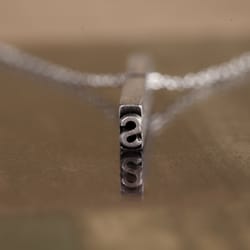 The Weekend Store - Letterpress necklace