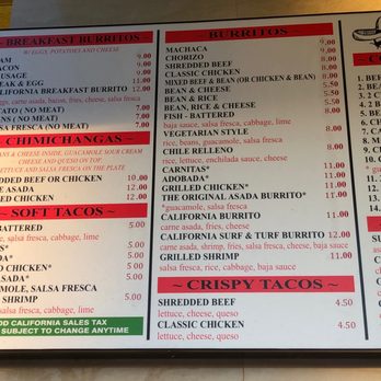 Roberto's Taco Shop - Menu - Mexican Near Me - Lakeside, California