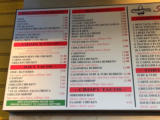 Menu photo 3 Roberto's Taco Shop Lakeside, CA