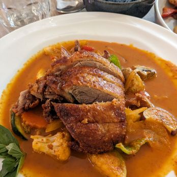 Khaosan - Duck Breast (Kaeng Phed Ped Yang) - Thai Near Me - Brooklyn, New York Khaosan - Duck Breast (Kaeng Phed Ped Yang) - Thai Near Me - Brooklyn, New York
