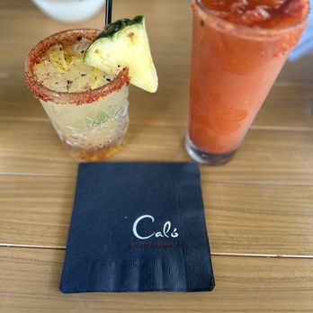 Caló Kitchen + Tequila - Spicy Pineapple / Michelada Especial - Cocktail Bars Near Me - Costa Mesa, California