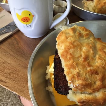 Biscuit Head - Sriracha maple sausage, egg and cheese biscuit. - Bakeries Near Me - Asheville, North Carolina Biscuit Head - Sriracha maple sausage, egg and cheese biscuit. - Bakeries Near Me - Asheville, North Carolina