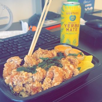 Song La - Chicken bite box: contains breaded chicken, white rice, and radish with two sauces. - Food Trucks Near Me - Austin, Texas Song La - Chicken bite box: contains breaded chicken, white rice, and radish with two sauces. - Food Trucks Near Me - Austin, Texas