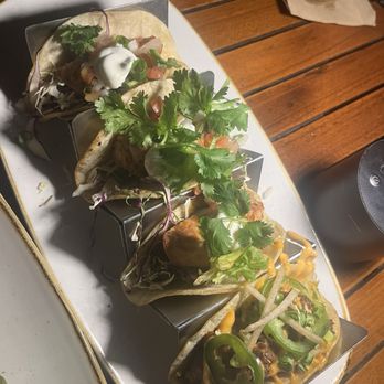 Monkeypod Kitchen by Merriman - Fresh Caught Fish Tacos + one Bulgogi Pork Tacos! - New American Near Me - Kihei, Hawaii